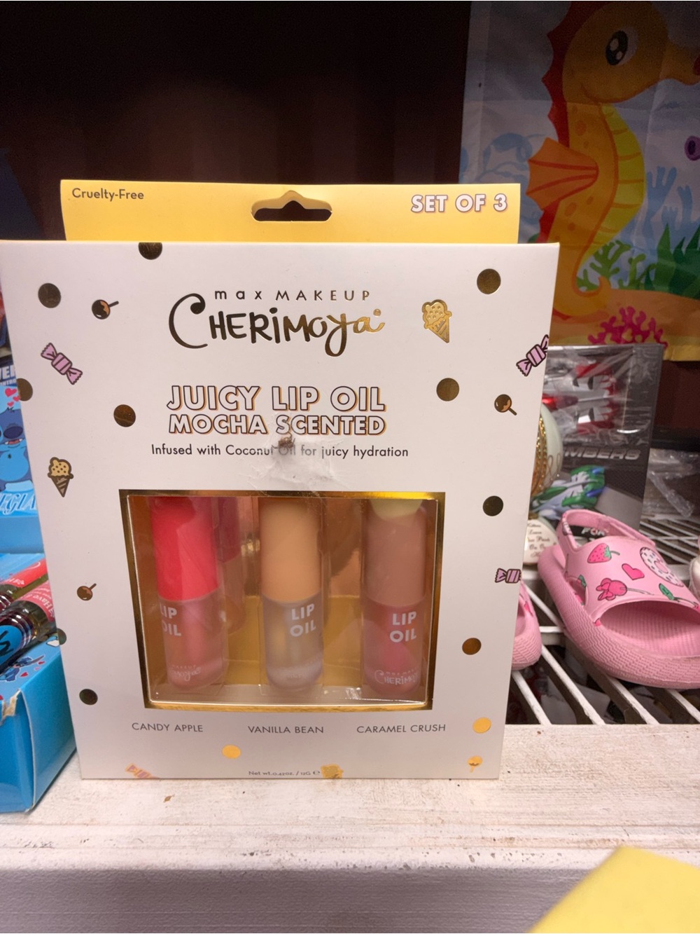 Juicy Lip Oil Set - Candy Apple, Vanilla Bean & Caramel Crush